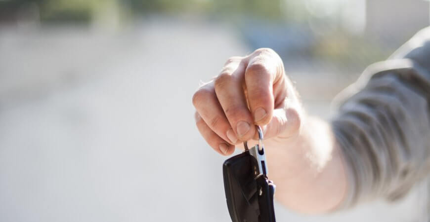 oddanie kluczyków do auta
