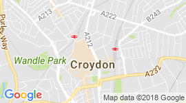 mapa Croydon